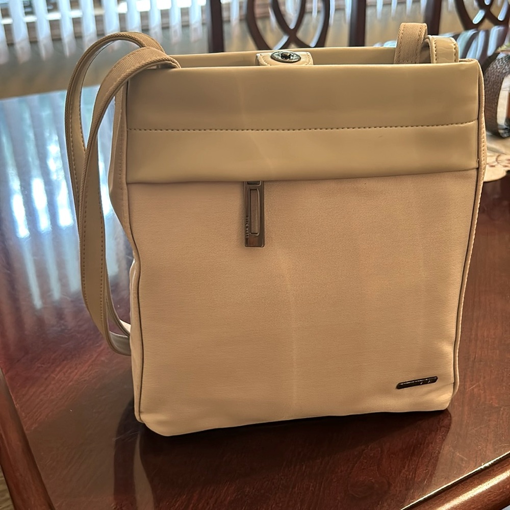 Travel, nude cream, beige shoulder bag, never used